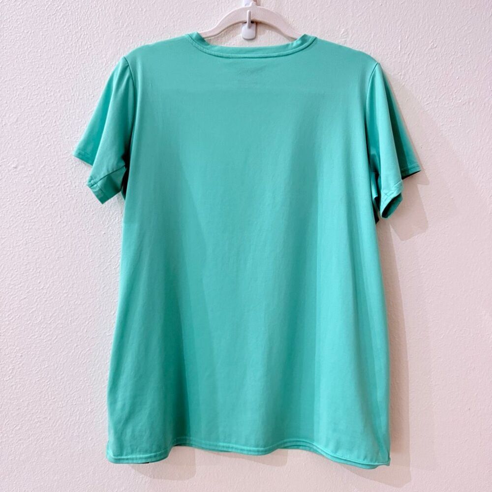 PATAGONIA Capilene Baselayer Daily Graphic T-shirt Womens XL Aqua Blue - Picture 5 of 9